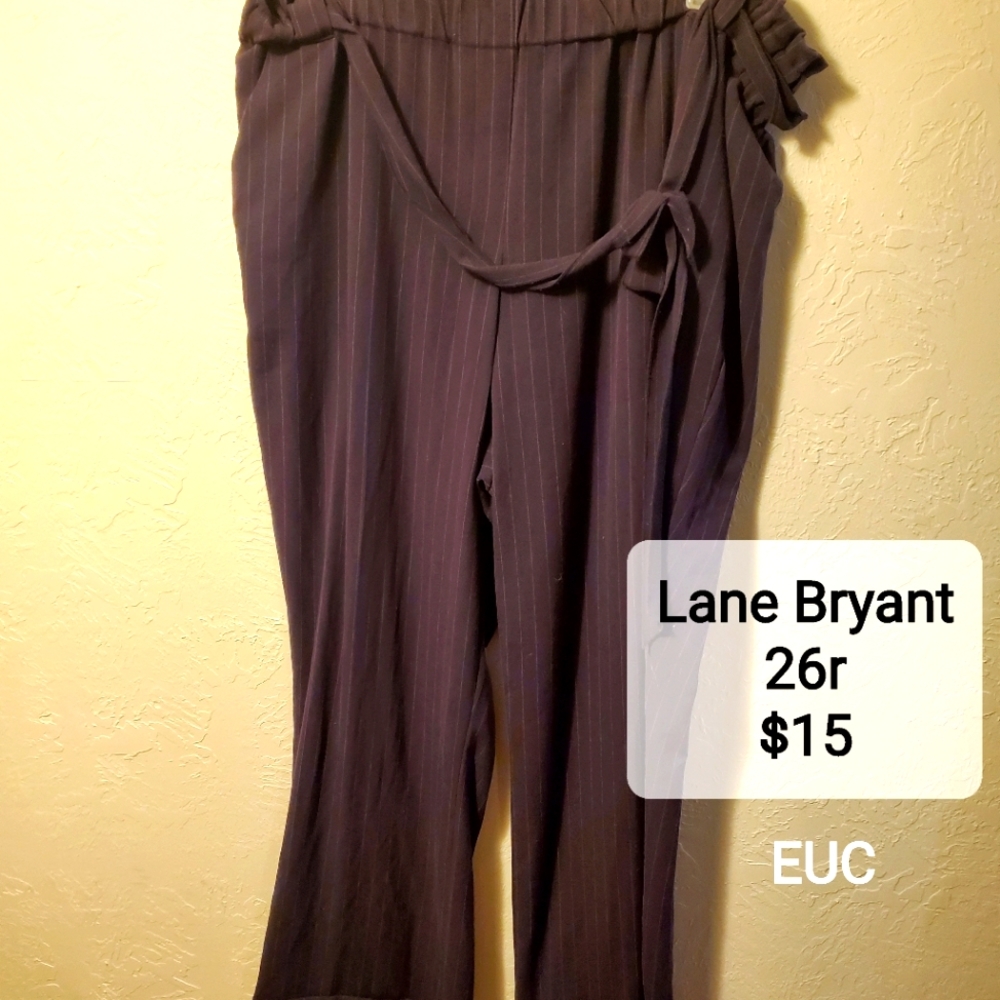 Pinstriped slacks